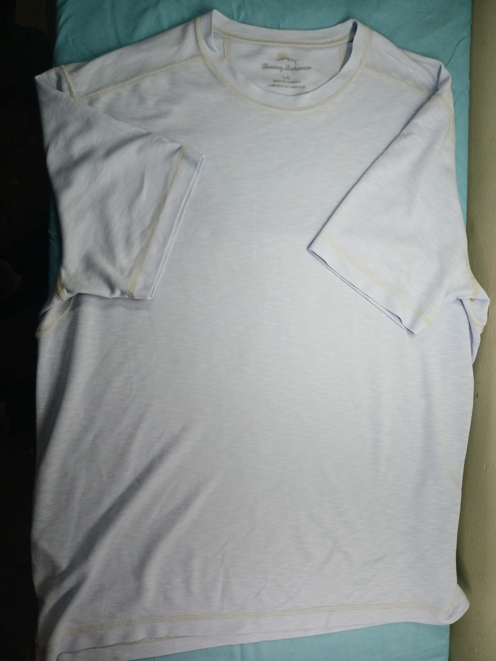 Tommy Bahama White Crewneck Short Sleeve Tee
